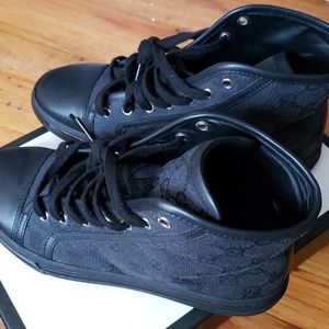 GUCCI HIGH TOP CANVAS SNEAKER